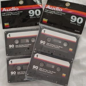 90-Minute Black Recording Cassette (Pack)